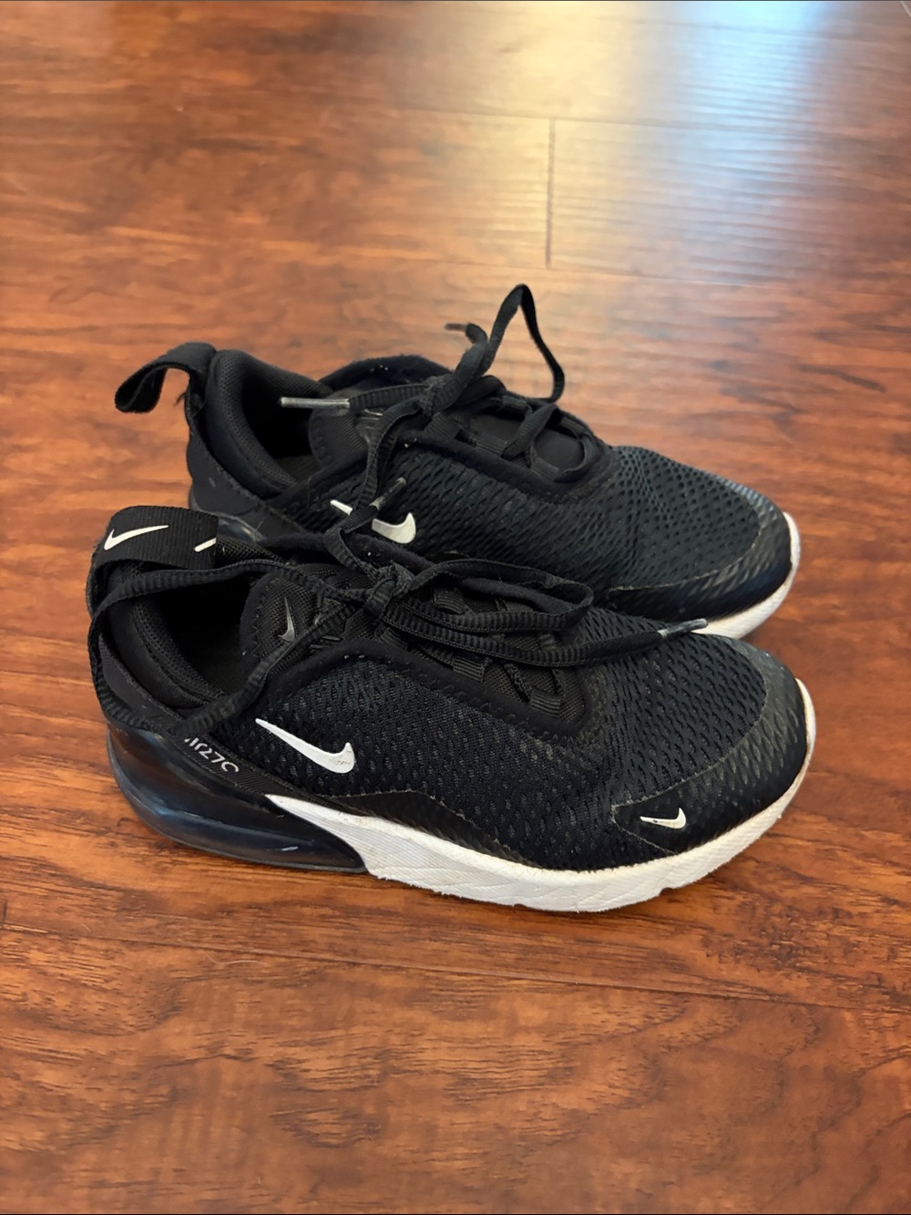 Nike Kids Air Max Black and White Sneakers